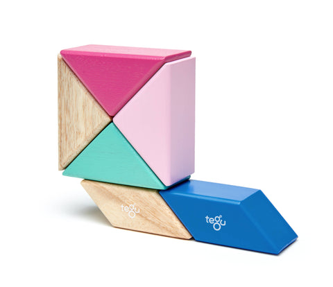 Pocket Pouch Prism - Magnetic Wooden Block Set