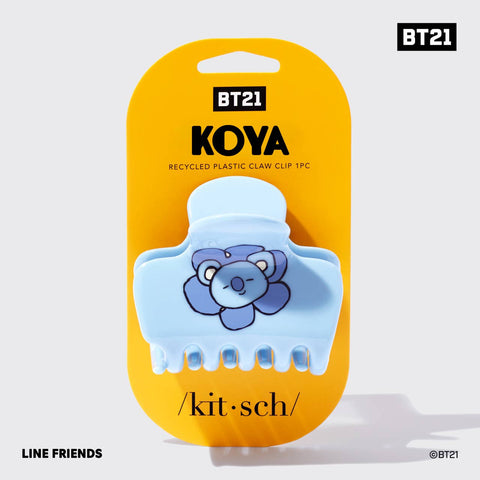 BT21 x Kitsch Recycled Plastic Puffy Claw Clip - Koya