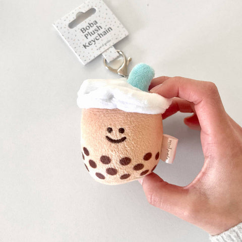 Mini Boba Milk Tea Plushie Keychain