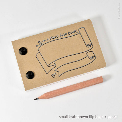 Draw-Your-Own Flip Book + Pencil