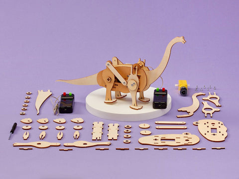 Dinosaur Robot DIY Kit - Brachiosaurus, Craft Kit