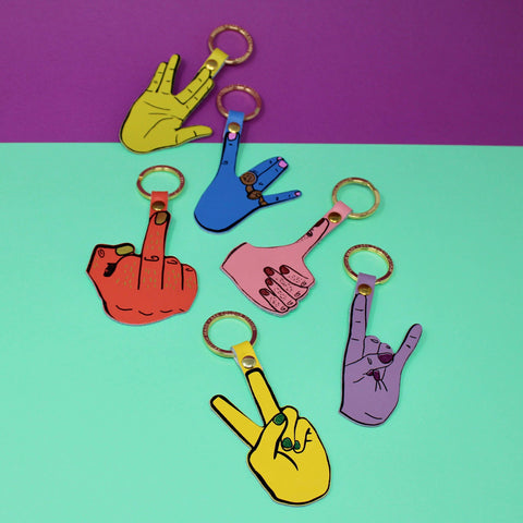 Hand Signs Key Fobs