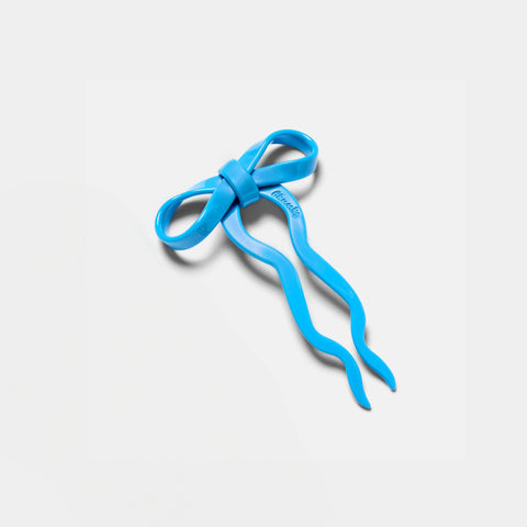 Small Bow Hairpin in Blue