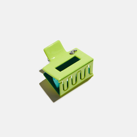 Midi Box Claw in Lime/Green