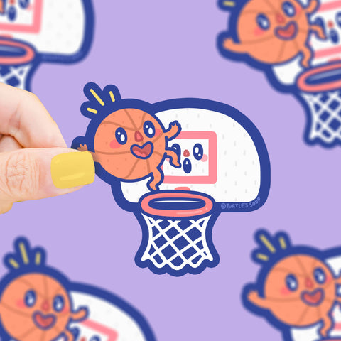 Kawaii Basket Ball Sports Vinyl Sticker